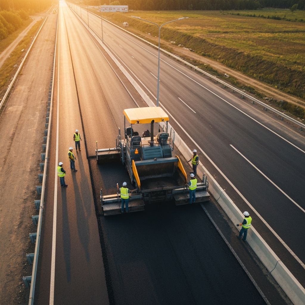 Road construction project